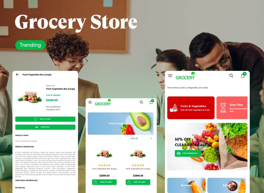 Grocery app solution