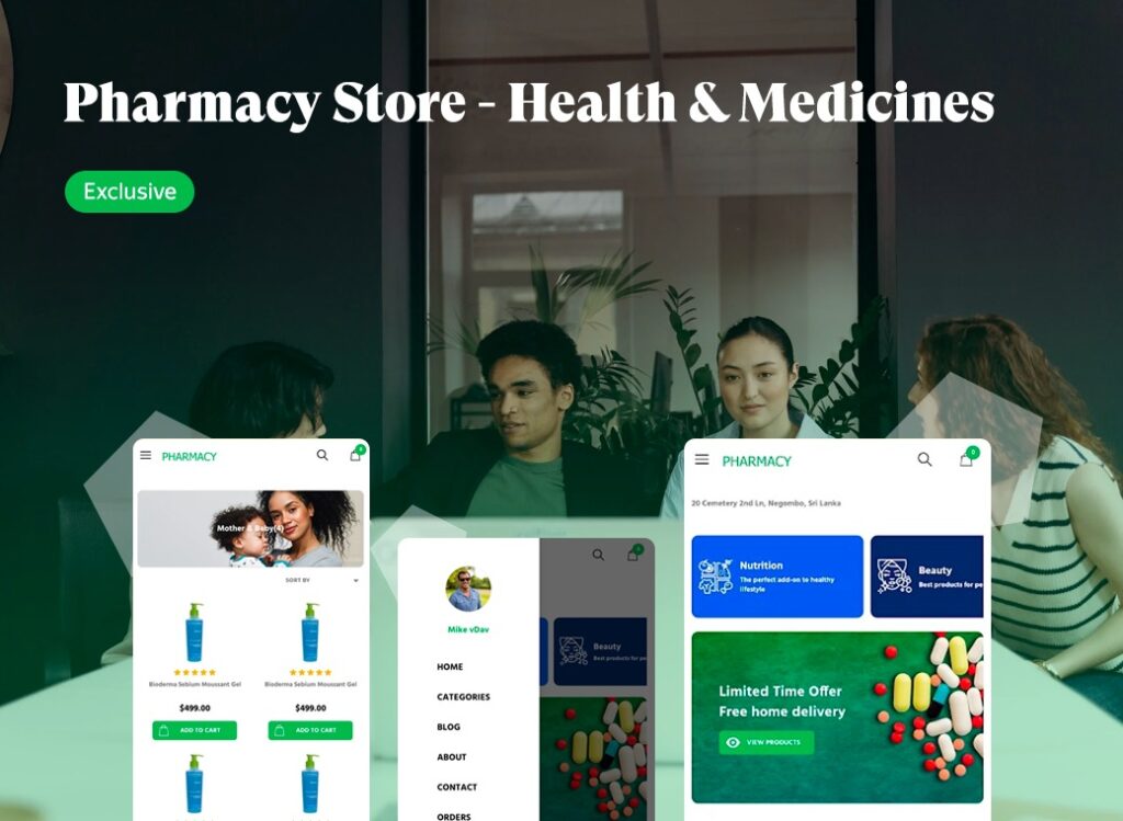 Pharmacy store app solution